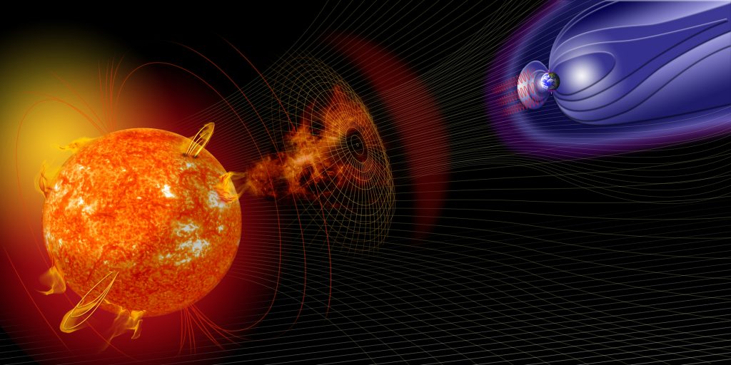 Forte eruzione solare, sciame di particelle diretto verso la Terra