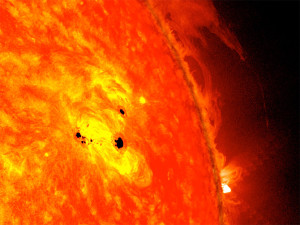 Il Solar Dynamics Observatory fotografa due regioni attive nel Sole