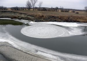 North Dakota: scoperto un cerchio nel ghiaccio