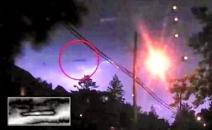 Ufo sigariforme ripreso in California